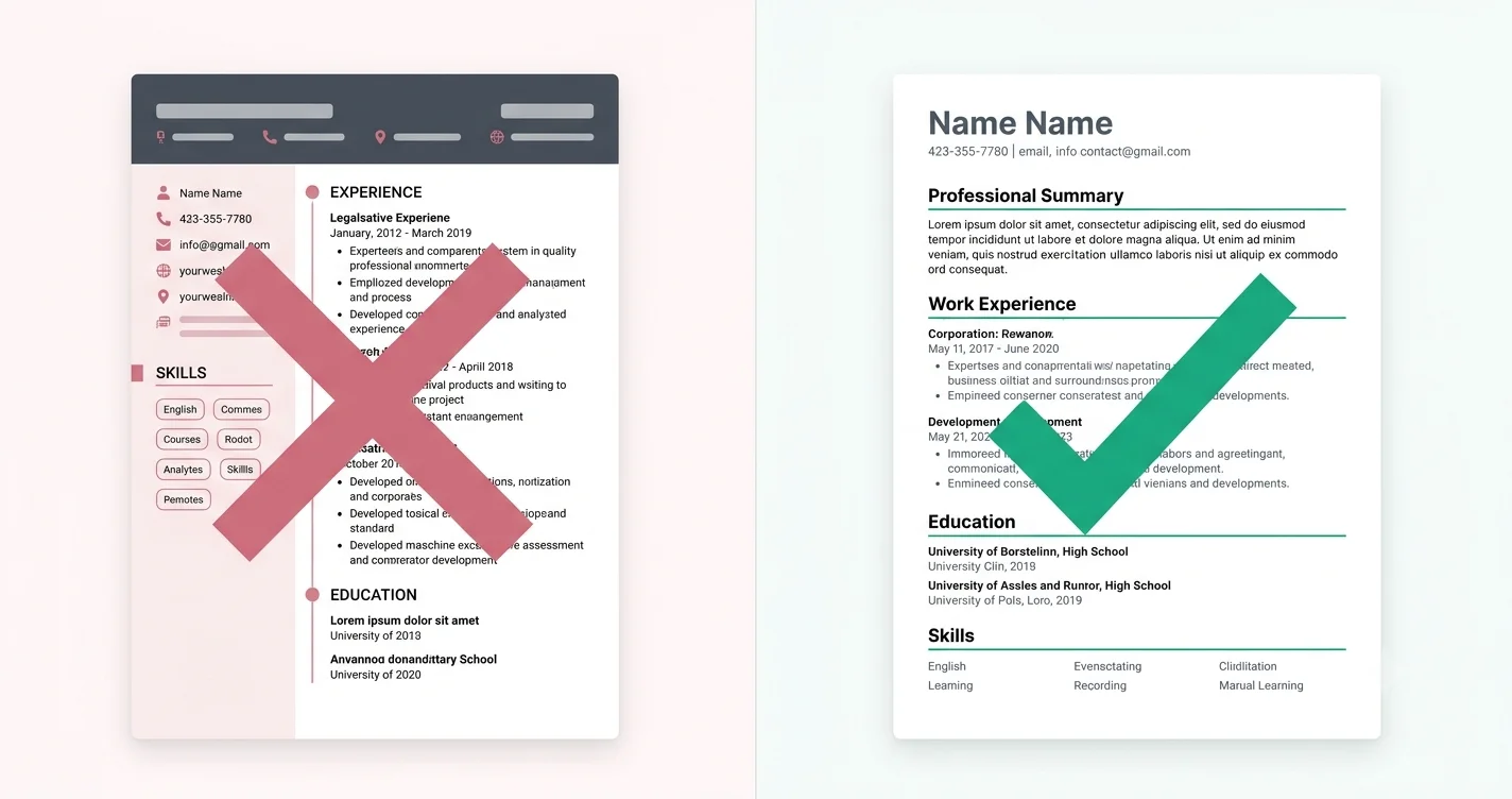 ATS-Friendly Resume Format: What Parses Cleanly and What Breaks — illustration