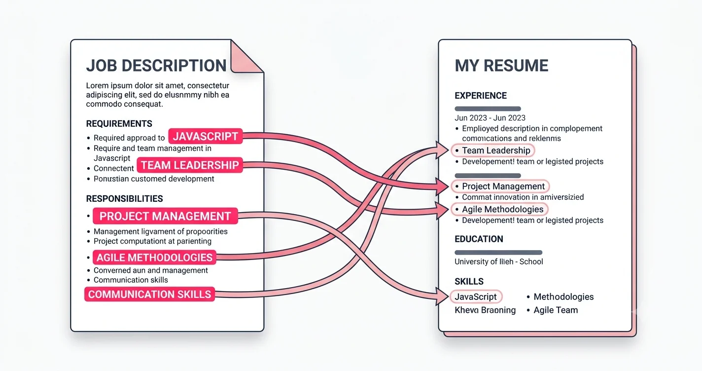 How to Find the Right ATS Keywords for Any Job Description — illustration