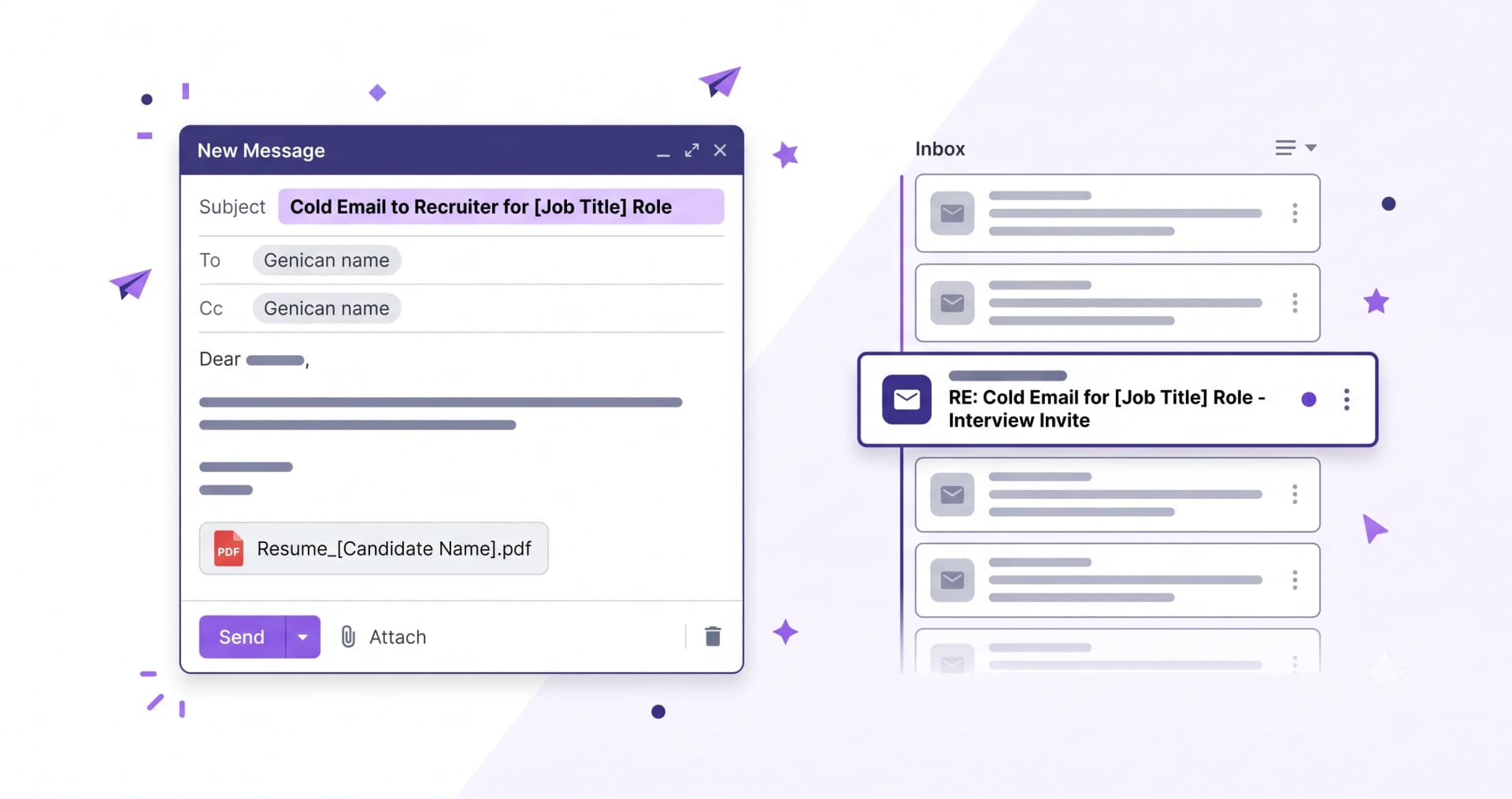 Cold Emailing a Recruiter: Templates That Get Replies — illustration