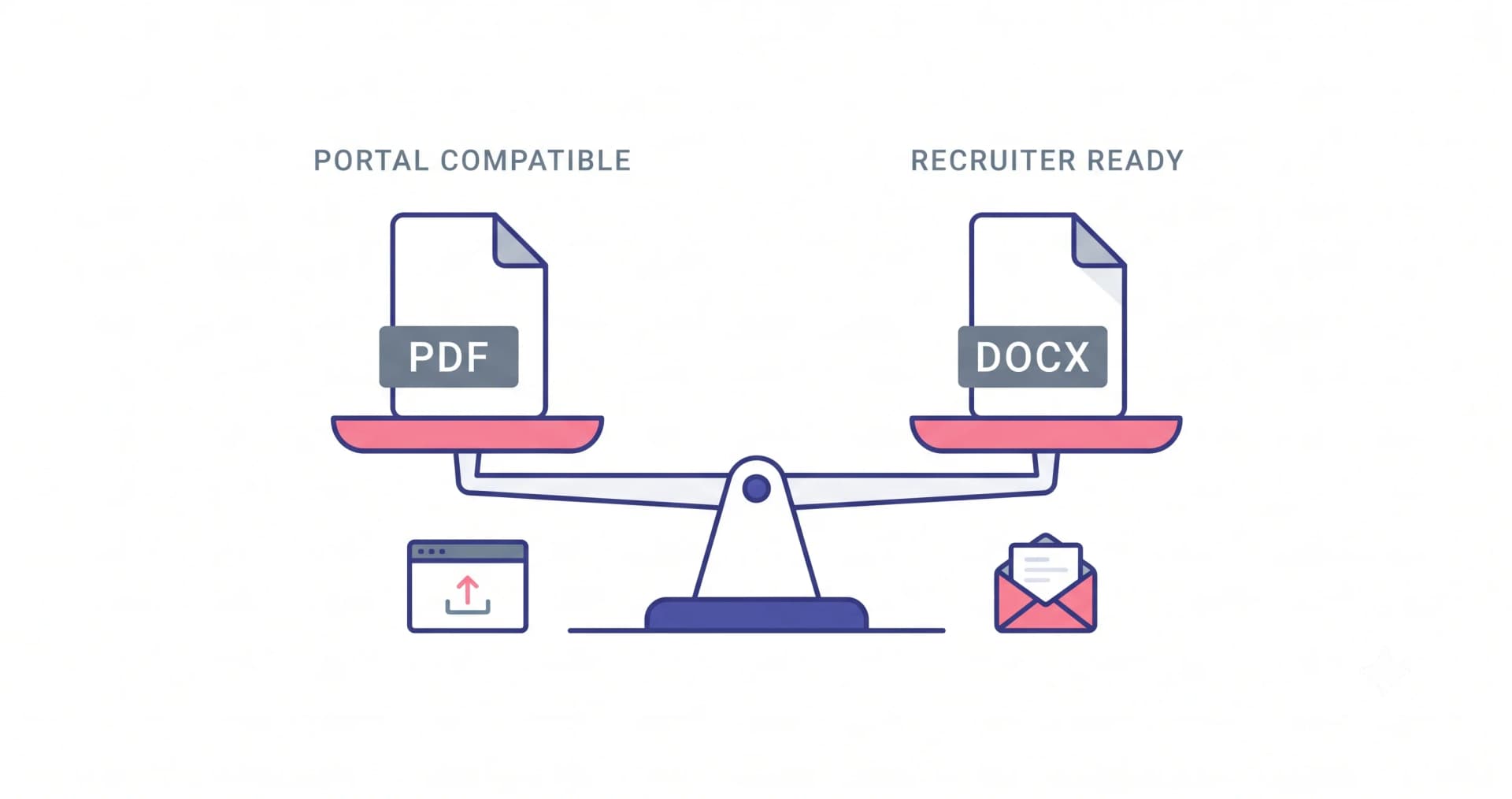 PDF or DOCX? Which Resume File Format to Send in India — illustration