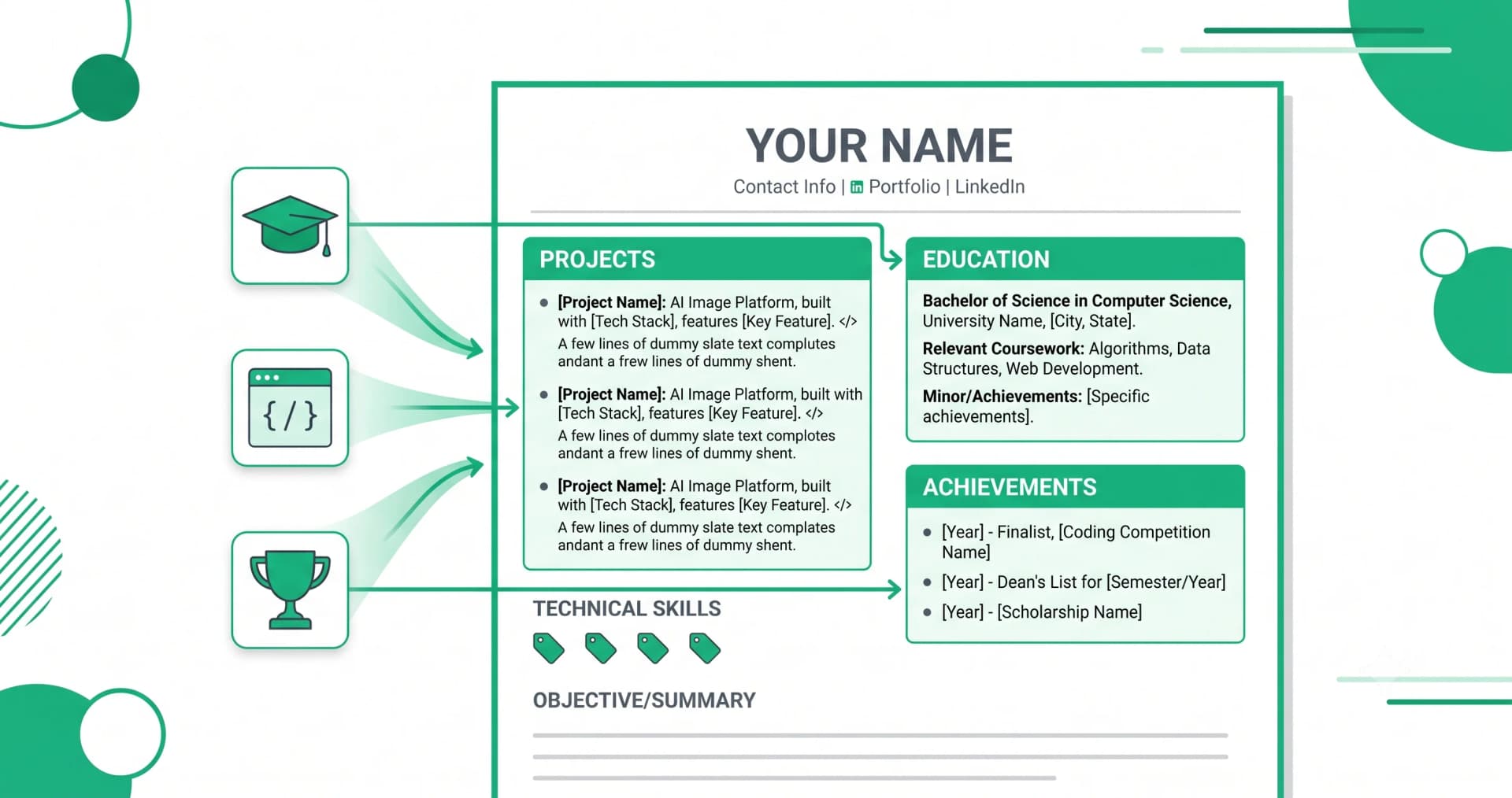 Fresher Resume With No Experience: What to Put Instead — illustration