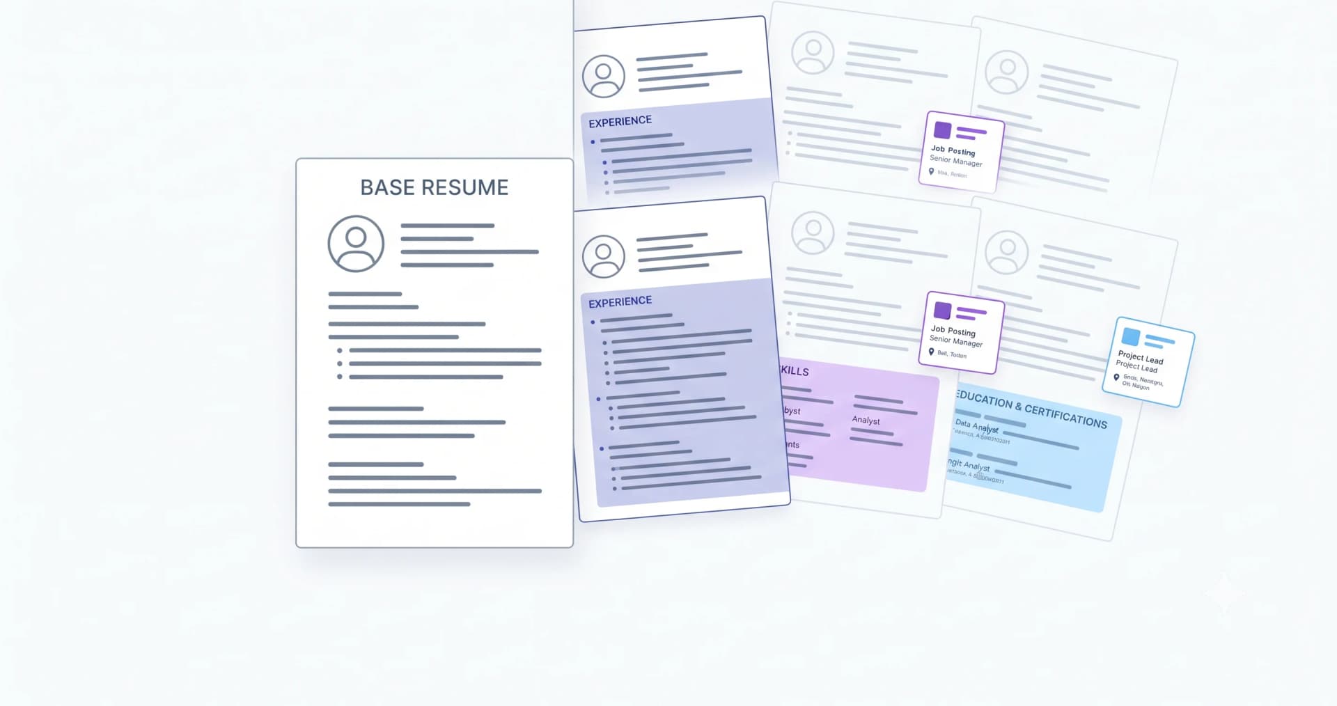 Tailoring Your Resume for Every Job Without Rewriting It — illustration