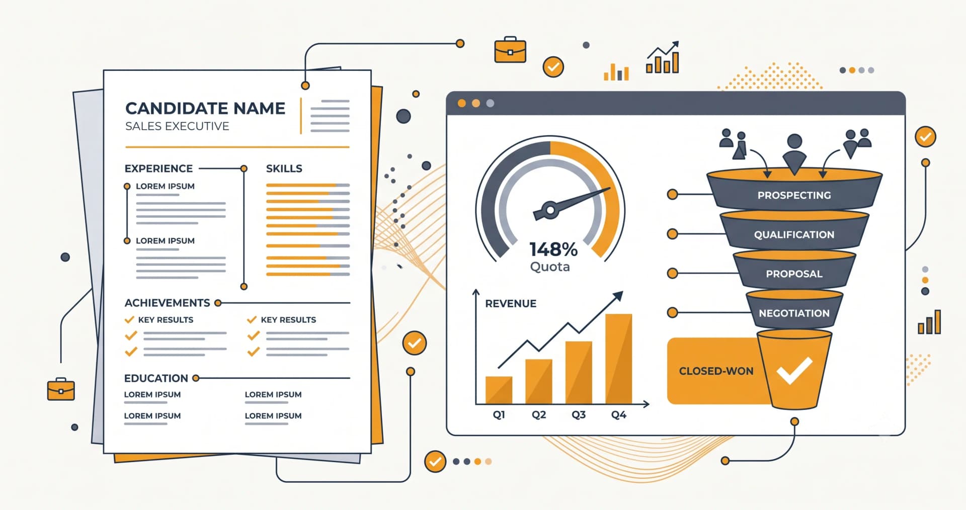 Sales Resume: The Numbers That Actually Convince — illustration